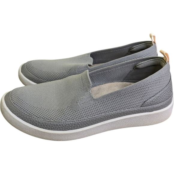 Vionic Sidney Slip On Loafers Gray Knit Size 6.5 Comfort Walking Travel Shoes - Picture 6 of 10